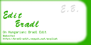 edit bradl business card